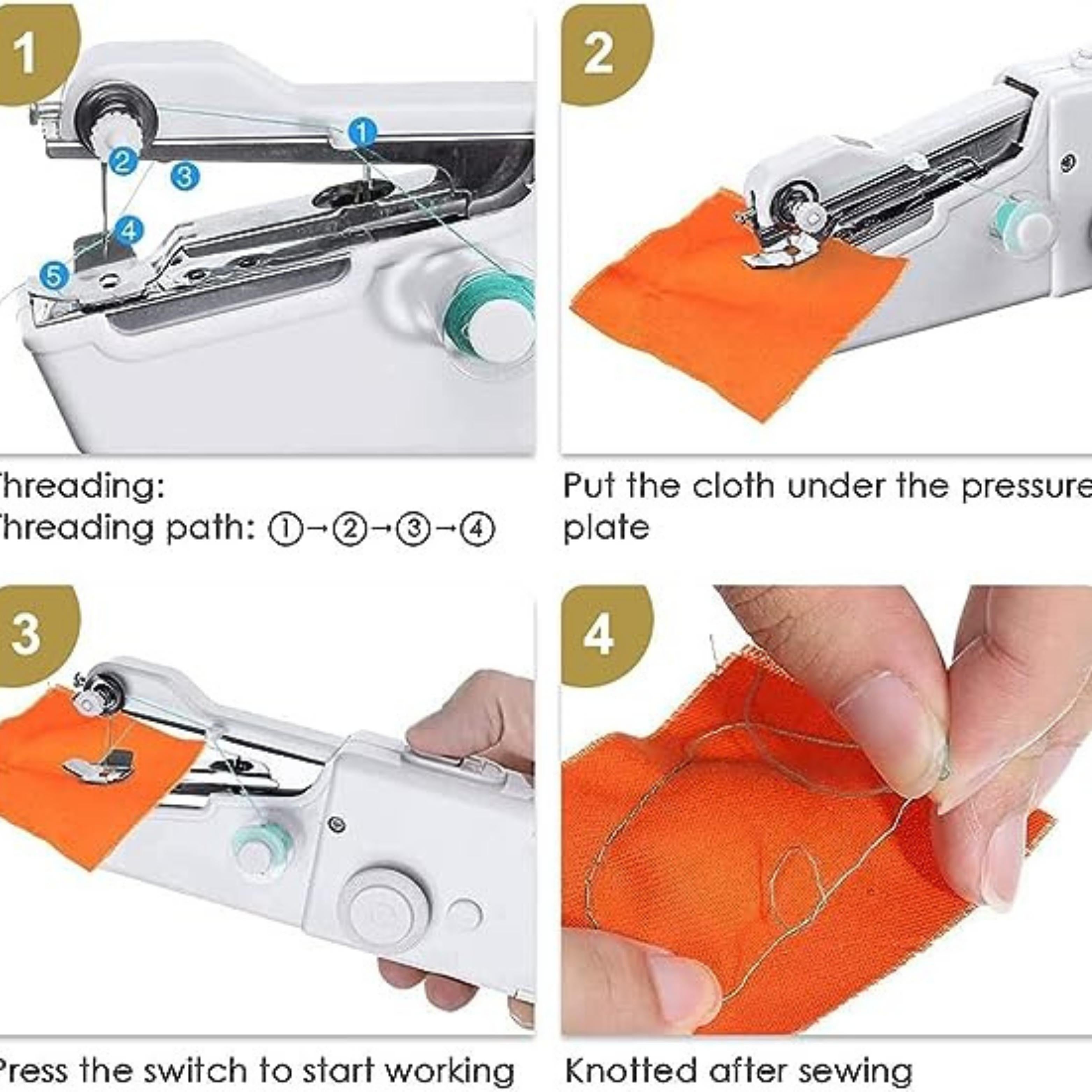 Hand Cordless Sewing Tool Mini Portable Sewing Machine