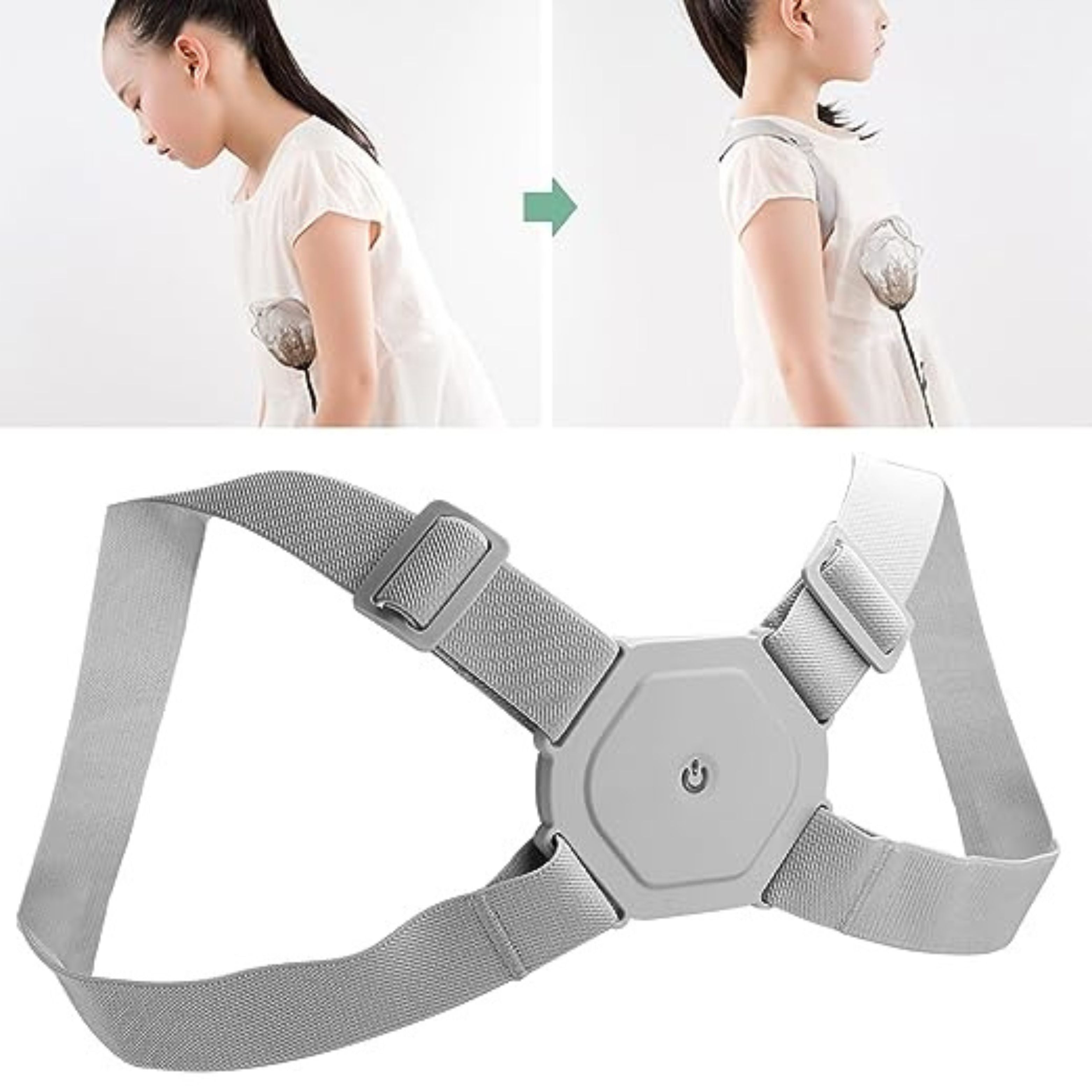 Posture Corrector with Counting Function and Intelligent Sensor Vibration Reminder,