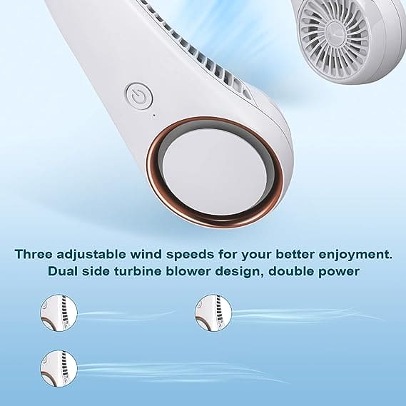 Portable Neck Fan,Hands Free Bladeless Fan