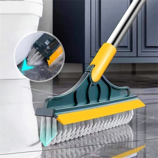 2-in-1 Floor Cleaning Brush 120° Rotatable : Versatile Bathroom & Window Tile Scrubber