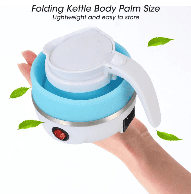 "Foldable Electric Kettle: Portable Teapot for Travel & Home - 600ml"